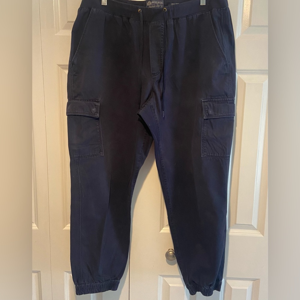 American Rag Men's Cargo Pants Joggers Size XXL, Blue